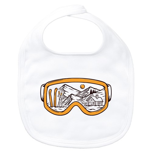 Baby lätzchen ski skibrille - ski,