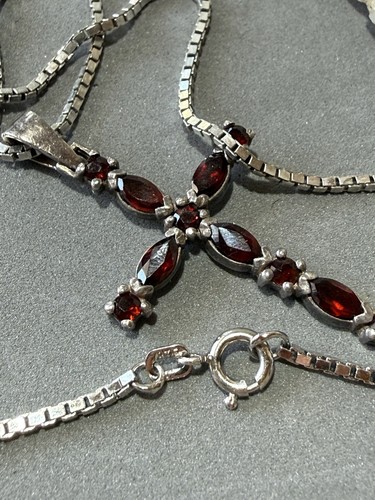 Vintage silber kreuz anhänger - vintage,