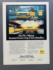 Hertz Autovermietung Ford Taunus Oldtimer 1977 Vintage Ad Werbung Reklame V3