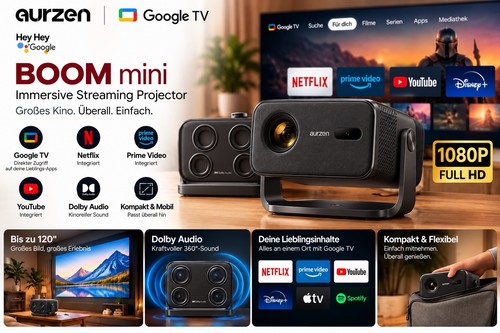 Aurzen boom mini - beamer, google