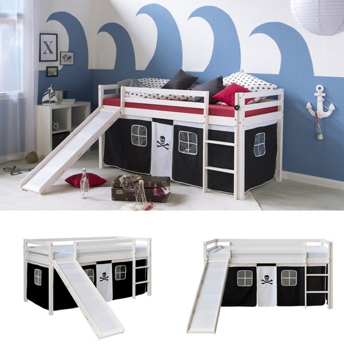Hochbett 90x200 kinderbett - kinderbett, mit