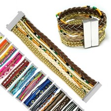 Trendiges Ibiza Style Armband Hippie Brasilian Boho Surferarmband Perlen bunt