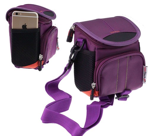 Navitech purple camera - purple,