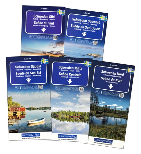 Set schweden regionalkarte - schweden,