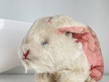 Alter Rosa Mohair Hase