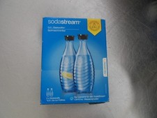 Sodastream 0,8L CRYSTAL Glaskaraffe Spülmaschinenfest Elegantes Design 2Er-Pack