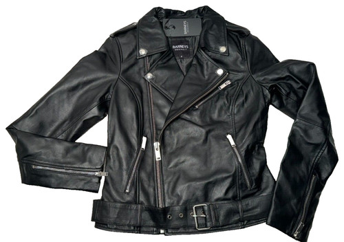 Leder bikerjacke barneys - uk, 8