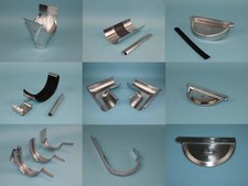 Dachrinnen - Zubehör für halbrunde Dachrinne aus Titanzink - Zink Regenrinne