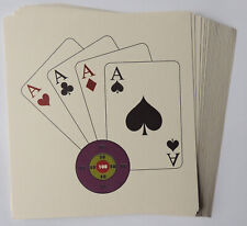 75 Zielscheiben - "Pokerface" - 14 x 15 cm (zum leichteren entnehmen 1cm Höher)!