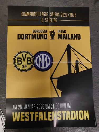Spielplakat poster bvb - spielplakat,