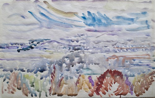 Aquarell original lanfdschaft - aquarell,