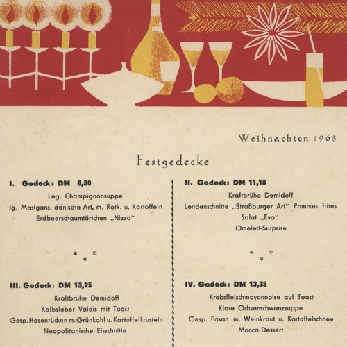 Menükarte speisekarte ddr - menükarte,