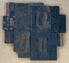 Konvolut Holzlettern Fraktur