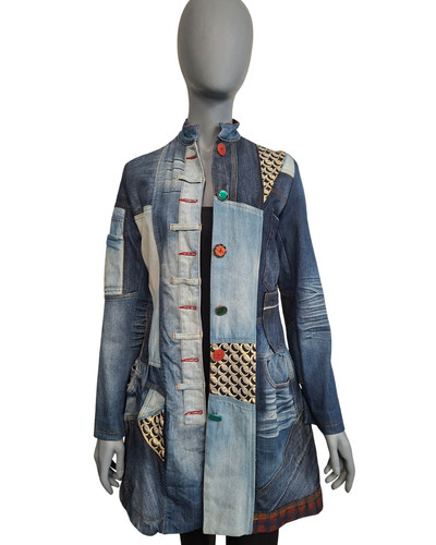 Desigual damen mantel jeans - damen,