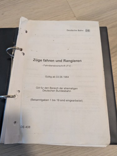 Alte fahrdienstvorschrift - alte,
