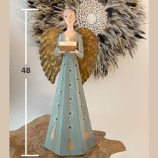 Schutzengel Engel Vintage Shabby handbemalt Meander Landhaus Antikstil Landhaus