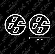 2x 10 cm Aufkleber passend