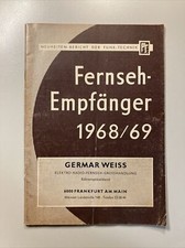 Fernsehempfänger 1968 tv - fernsehempfänger, 1968/69