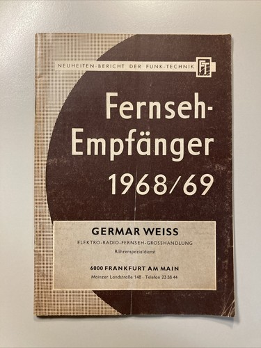 Fernsehempfänger 1968 tv - 1968/69,
