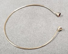 Rosa Turmalin Edelstein 10K Gelbgold Über Damen Armreif Armband Länge 2,60"