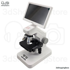 Opqaq 7 Zoll Digitales Biologisches Mikroskop mit Bildschirm und Tragetasche Set