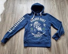 ??Yakuza Hoodie Herren Gr. L Kapuzenpullover Blau, Print ??