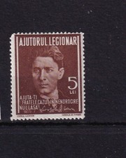 RUMÄNIEN Ajutorul Legionar in braun (!) MiNr. B28 **/* M€ 18,00 #J63b