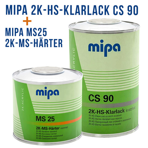 Set mipa klarlack cs 90 - mipa, 2k-hs-klarlack