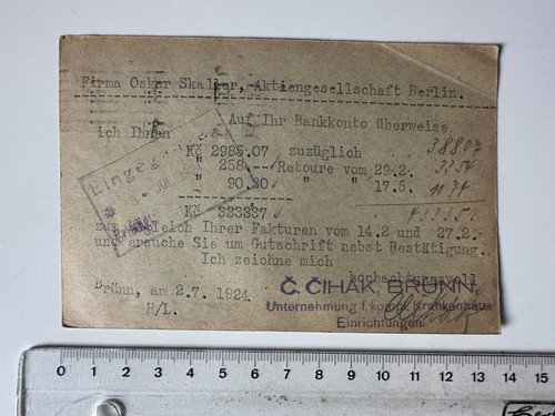 Mittelung 1924