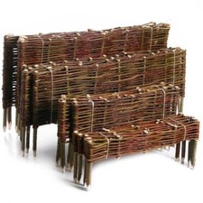 Beeteinfassung weide - beeteinfassung,