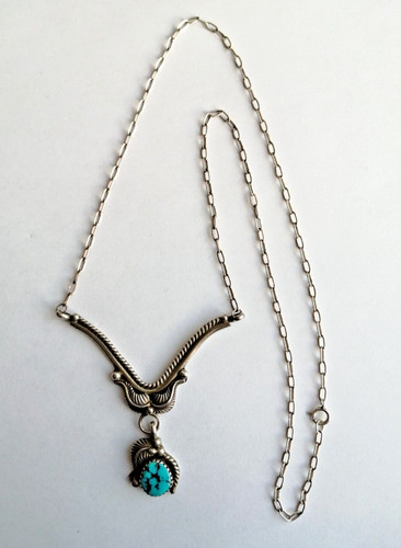 Collier ankerkette mit türkis - collier,