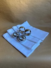 SERVIETTENRINGE NEU EDELSTAHL  4ER-SET