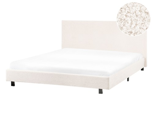 Polsterbett bouclé creme - polsterbett,