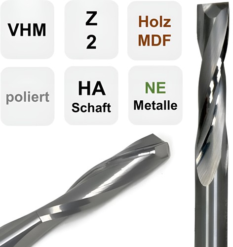 Vhm fräser für - holz,, mdf