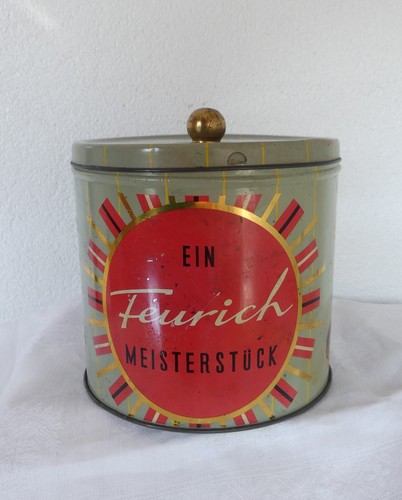 Alte blechdose feurich - alte,