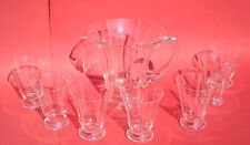 GROSSE WASSERKANNE UND 7 WASSERGLÄSER ZEUS SILBERSTREIF OTTO RAKEL !!!