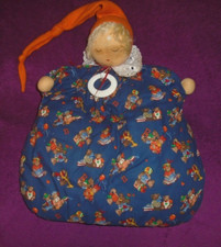 antike Spieluhr Puppe