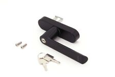 Schüco abschließbarer Fenstergriff Drehgetriebe, Alu RAL 9005 schwarz 269514 (Na