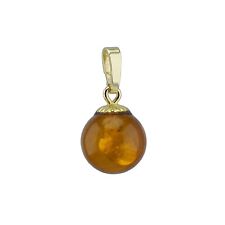 Bernstein Anhänger Gold 333 Kugel A19106