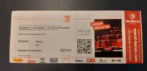 Ticket relegation liga - 2/3,