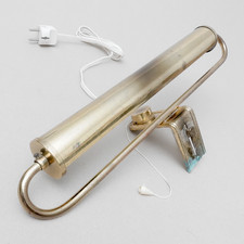 XL Klavierlampe Bilderleuchte Messing Lampe Klemmlampe 50er Jahre