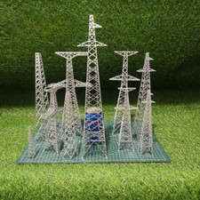 Diorama-Strommast Für Modelleisenbahnanlagen Und Gebäudemodell-Zubehör Display