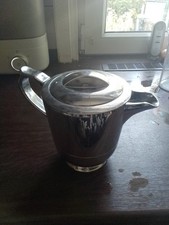 TCM Isolierkanne Thermoskanne, ca. 0,4 L silbern Picknik Kaffekanne Teekanne