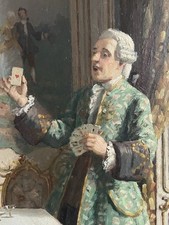 Antikes Ölgemälde Kardinäle