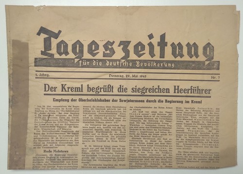 Tageszeitung kreml begrüßt - tageszeitung,