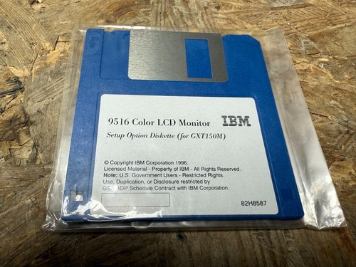 Ibm setup option - ibm, diskette