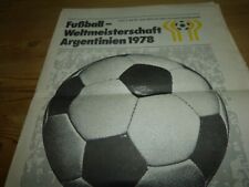 Fußball WM Argentinien 1978