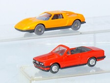 Wiking 191 + 230  BMW 325i Cabrio + Mercedes C111 Sportwagen  1:87 /H0