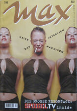 Max Lifestyle Magazin - Heft 07/1996 mit der Titelstory über Heike Makatsch