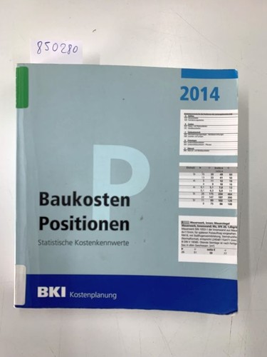 Baukosten positionen 2014 - positionen,